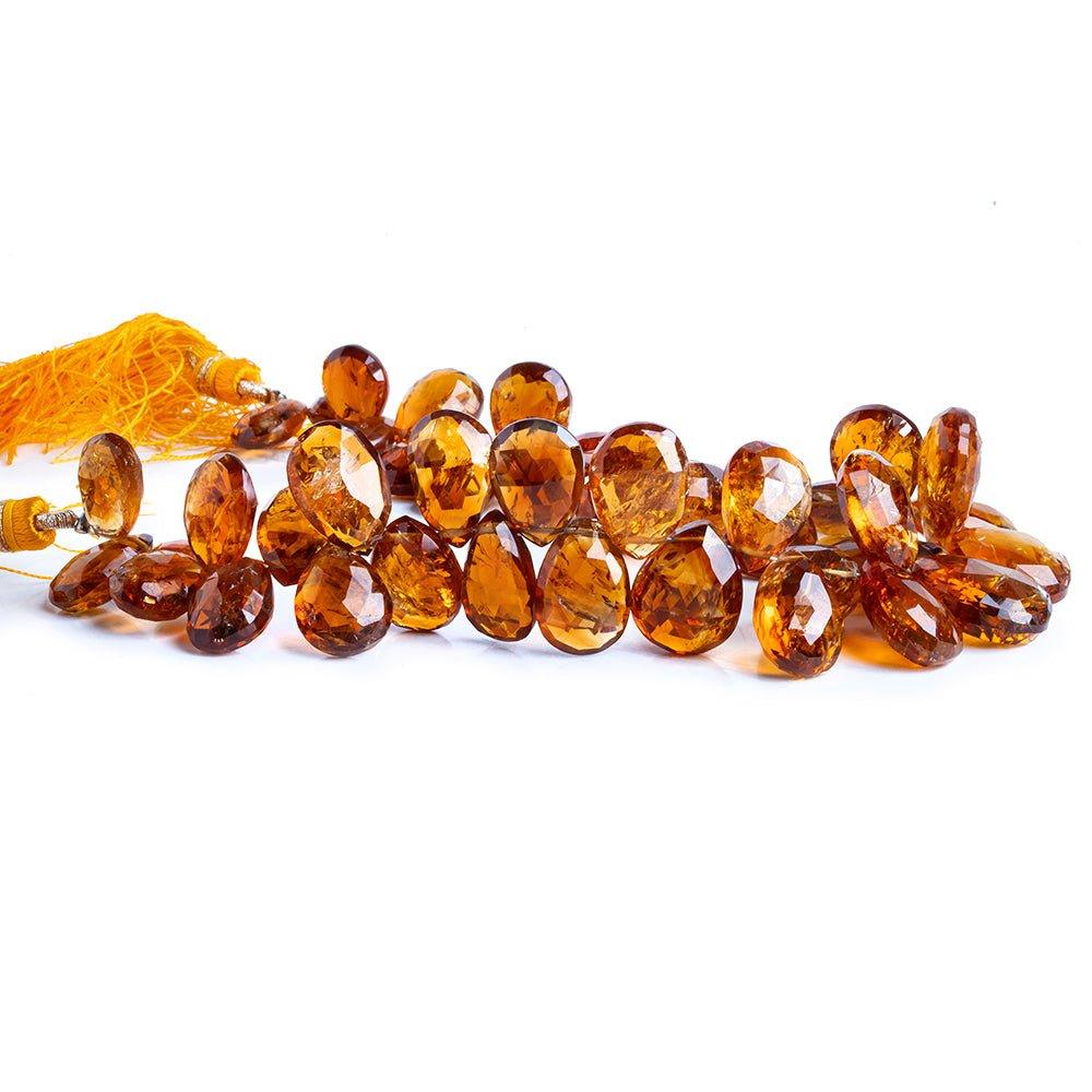 Madeira Citrine Faceted Pear Beads 8 inch 44 pieces - The Bead Traders