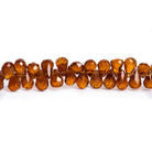 Mandarin Garnet Faceted Teardrop Beads 8.5 inch 105 pieces - The Bead Traders