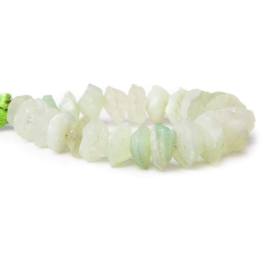 Margarita Green Agate Chip Hammer Faceted Disc Beads 8 inch 24 pieces - The Bead Traders