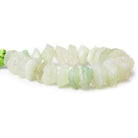 Margarita Green Agate Chip Hammer Faceted Disc Beads 8 inch 24 pieces - The Bead Traders