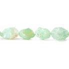 Margarita Green Agate Hammer Faceted Oval beads 8 inch 11 pieces - The Bead Traders