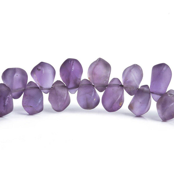 Matte Amethyst Twist Beads 7.5 inch 53 pieces