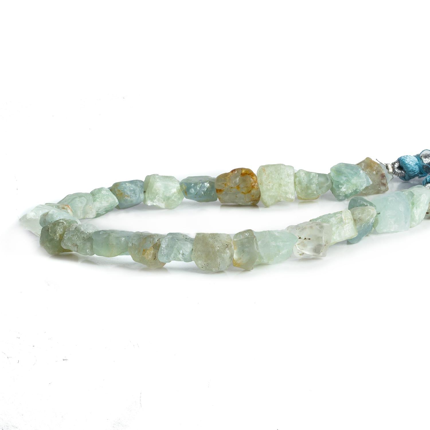 Matte Beryl Natural Crystal Beads 8 inch 21 pieces - The Bead Traders