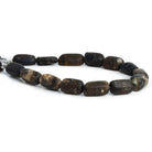 Matte Chocolate Tourmaline Nuggets 7.5 inch 11 beads - The Bead Traders