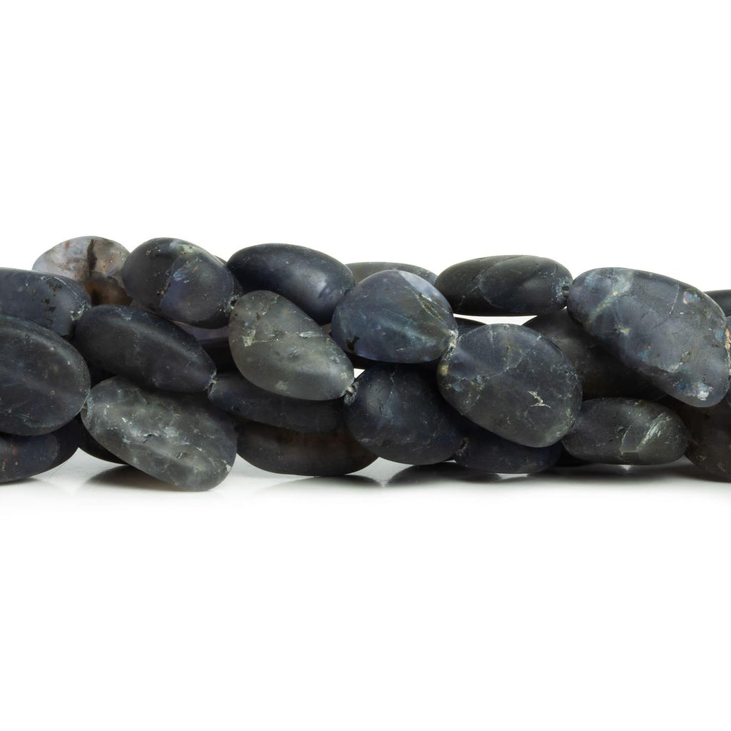 Matte Iolite Plain Nuggets 7.5 inch 14 beads - The Bead Traders