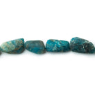 Matte Neon Apatite plain nugget beads 7.5 inch 20 pieces 8x8-11x7mm - The Bead Traders
