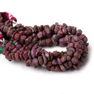 Matte Ruby in Zoisite center drilled Natural Crystals beads 7.5 inch 50 pieces - The Bead Traders