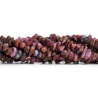Matte Ruby in Zoisite Chip Beads 8 inch 80 pieces - The Bead Traders