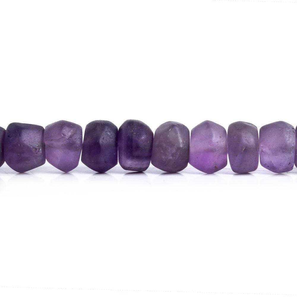 Matte Shaded Amethyst Heishi Beads 7.5 inch 45 pieces - The Bead Traders