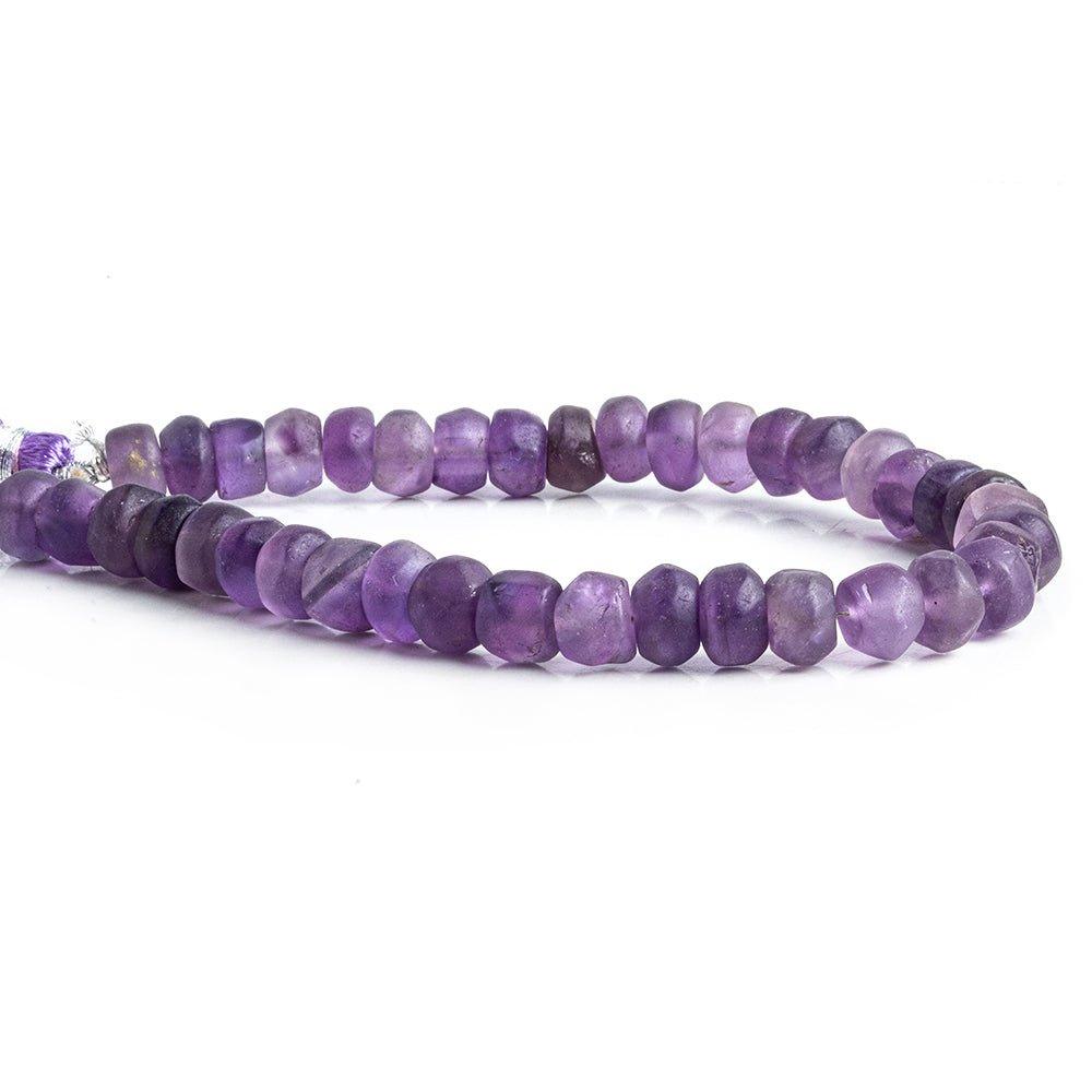 Matte Shaded Amethyst Heishi Beads 7.5 inch 45 pieces - The Bead Traders
