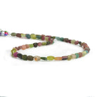 Matte Tourmaline Oval Beads 13 inch 50 pieces - The Bead Traders