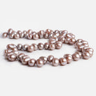 Mauve Oval Freshwater Pearls 15 inch 70 pieces - The Bead Traders