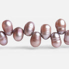 Mauve Oval Freshwater Pearls 15 inch 70 pieces - The Bead Traders