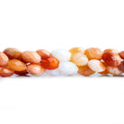 Mexican Fire Opal Faceted Nugget Beads 15 inch 45 pieces - The Bead Traders