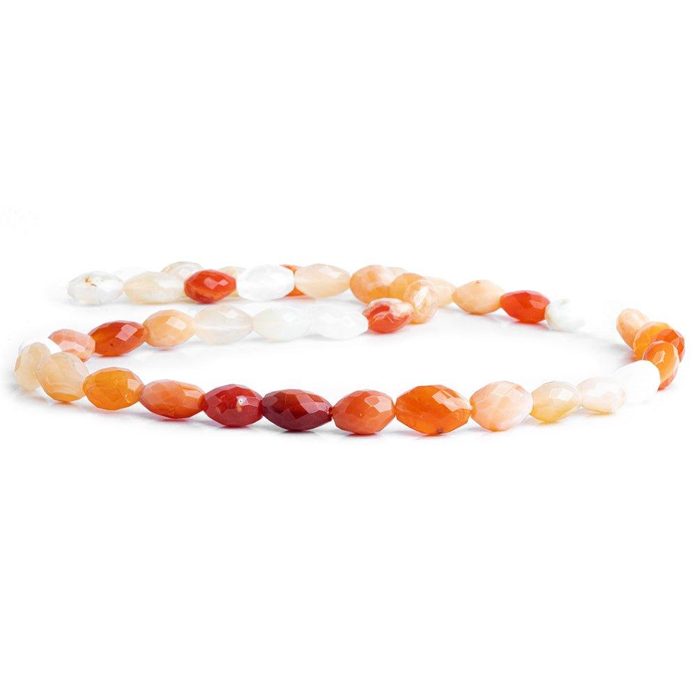 Mexican Fire Opal Faceted Nugget Beads 16 inch 44 pieces - The Bead Traders
