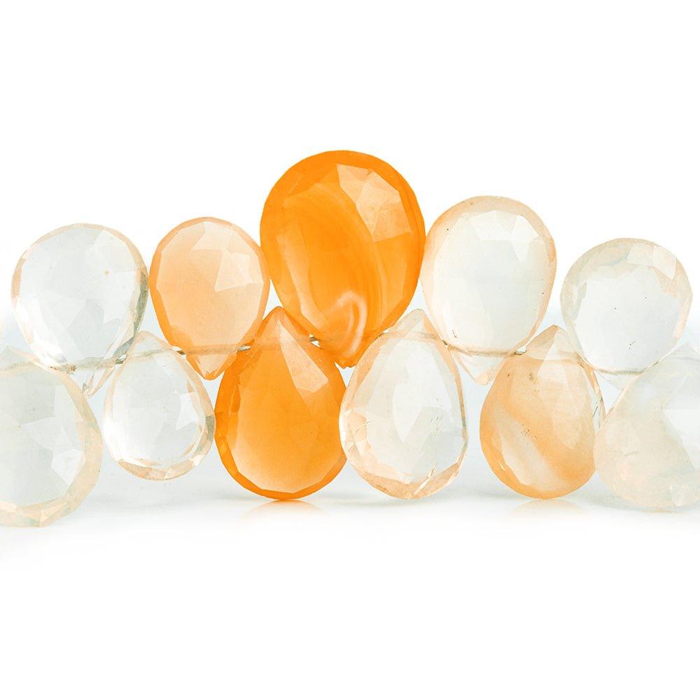 Mexican Fire Opal Faceted Opal Beads 8 inch 50 pieces - The Bead Traders