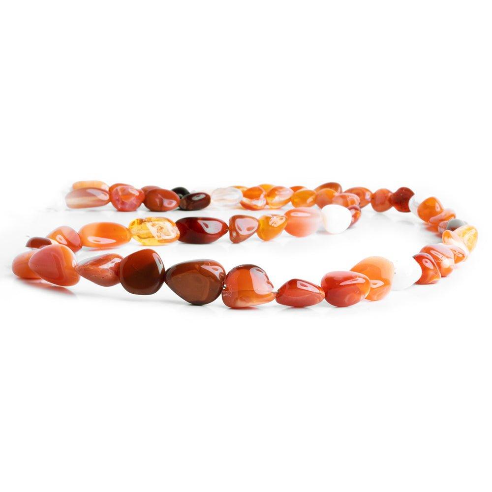 Mexican Fire Opal Plain Nugget Beads 17 inch 50 pieces - The Bead Traders