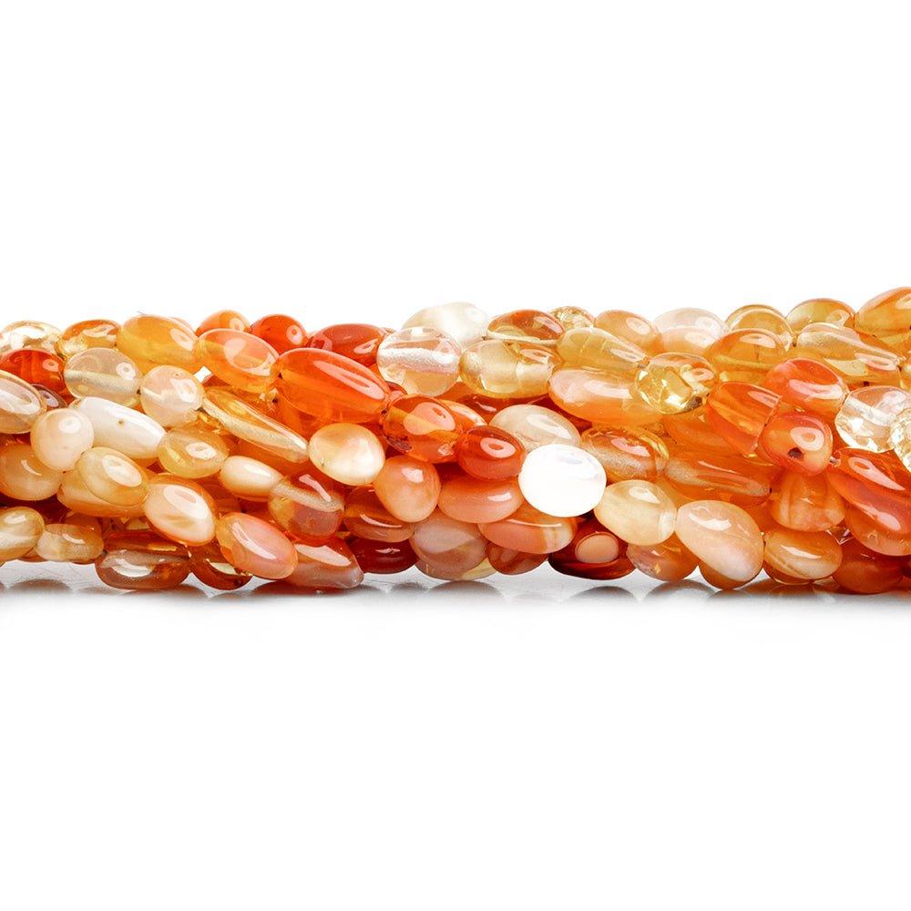 Mexican Fire Opal Plain Nugget Beads 18 inch 80 pieces - The Bead Traders
