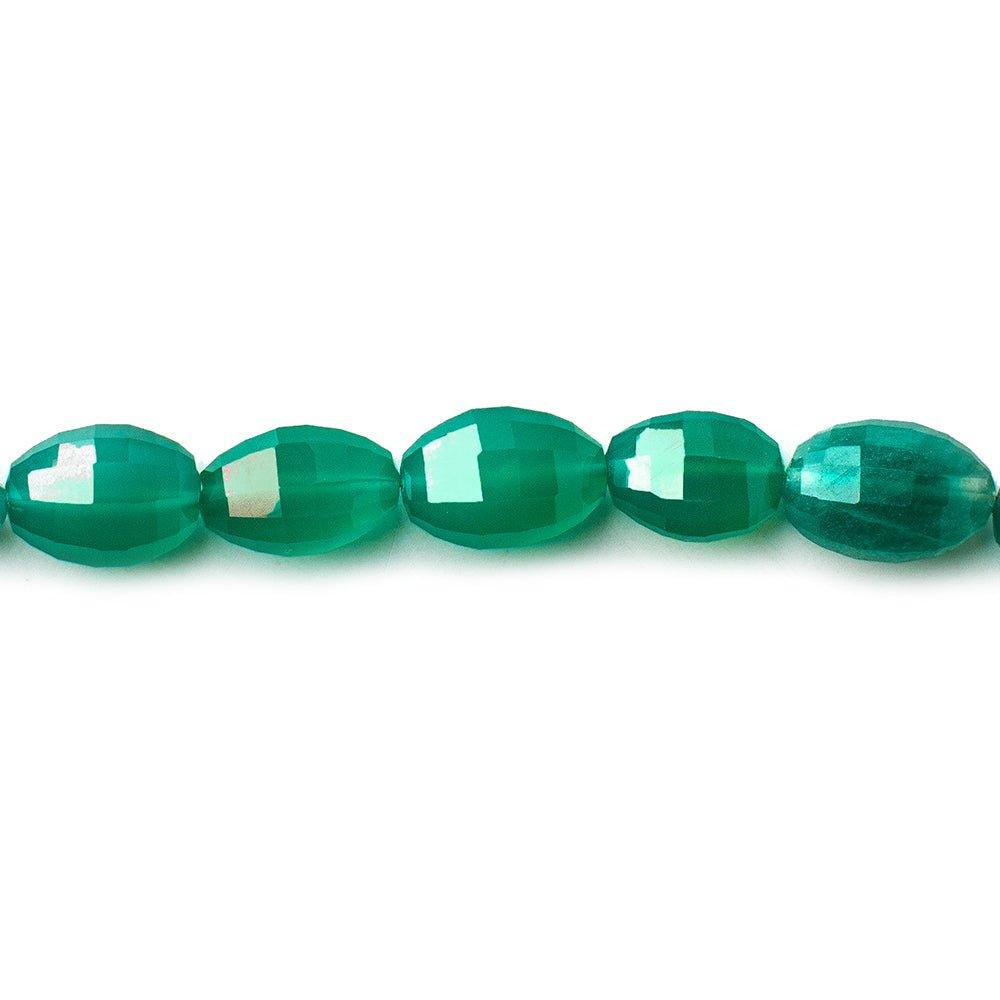 Mint & Green Quartz faceted oval beads 16 inch 34 pieces - The Bead Traders
