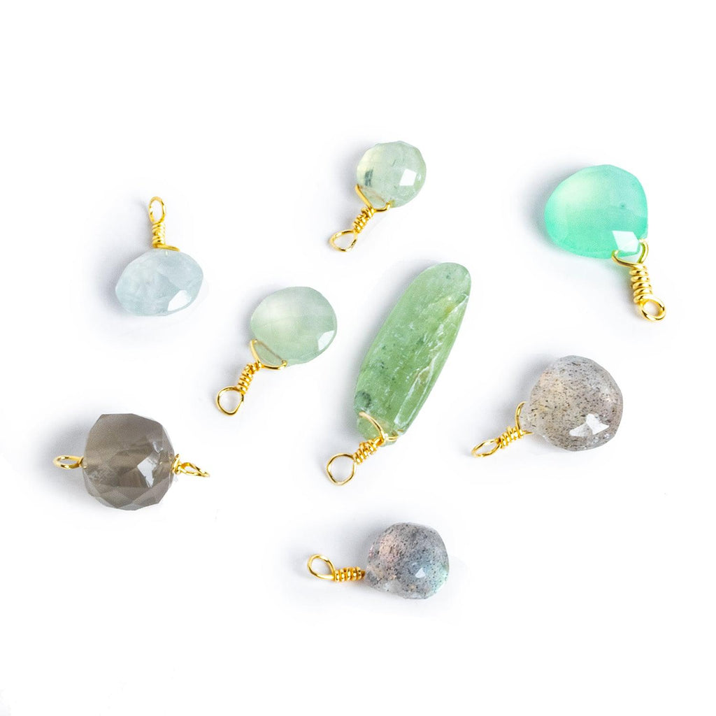 Mixed Wire Wrapped Pendants - Lot of 8 - The Bead Traders