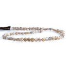 Moonstone checkerboard calibrated faceted coins 12 inch 85 pieces - The Bead Traders