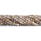 Moonstone checkerboard calibrated faceted coins 12 inch 85 pieces - The Bead Traders