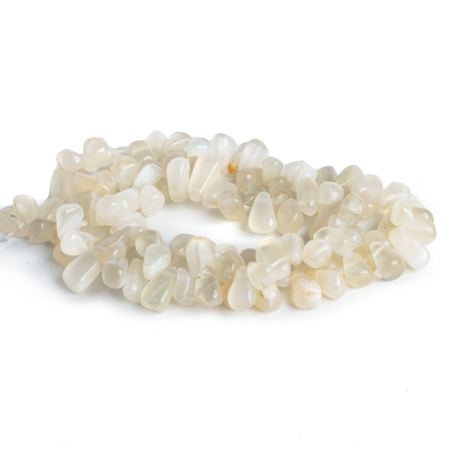 Moonstone Plain Teardrops 12 inch 90 beads - The Bead Traders