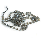 Moonstone Rondelle Black Gold Chain - Lot of 4.5 feet - The Bead Traders