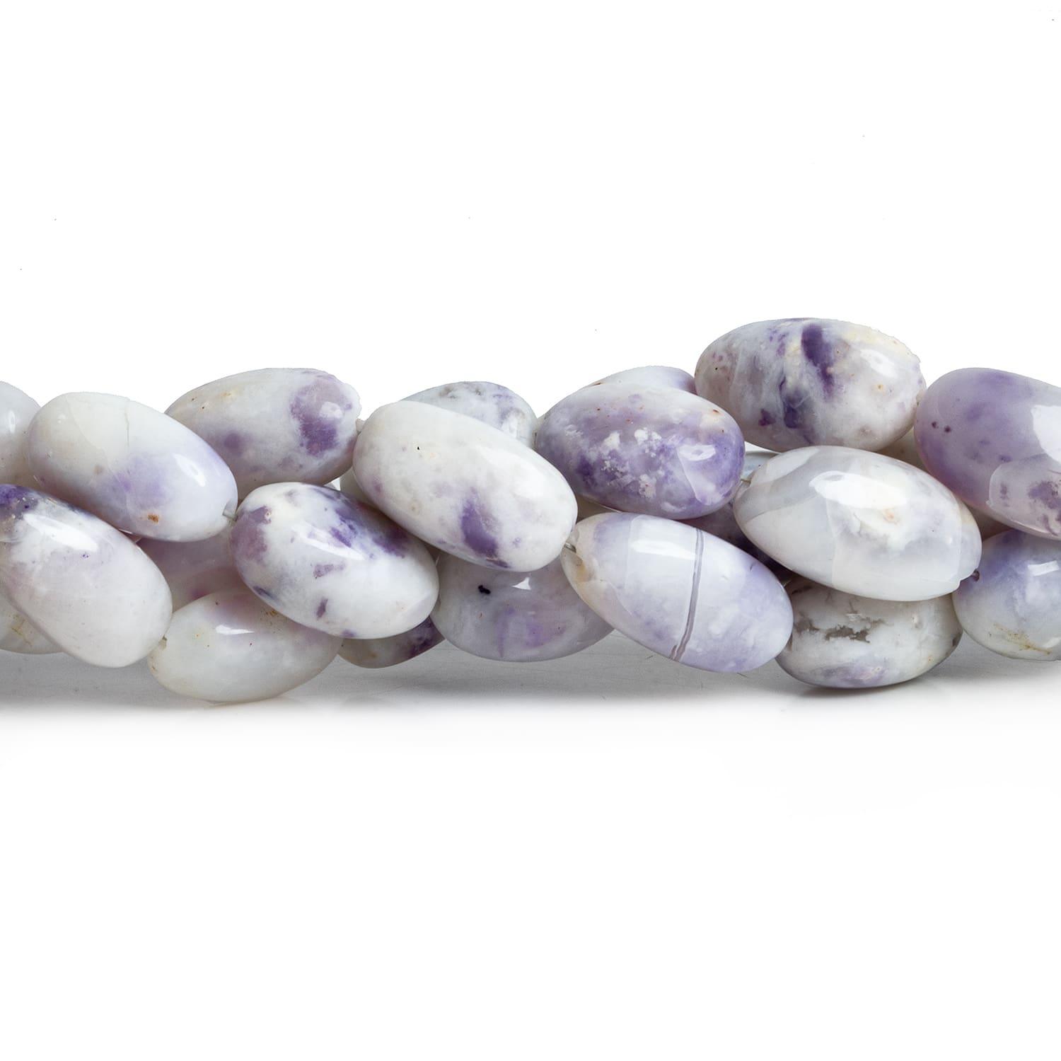 Morado Purple Plain Nuggets 18 inch 34 beads - The Bead Traders