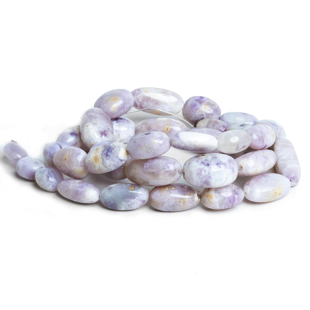 Morado Purple Plain Nuggets 19 inch 33 beads - The Bead Traders