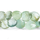 Moss Aquamarine Faceted Heart Beads 7.5 inch 40 pieces - The Bead Traders