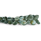 Moss Aquamarine Faceted Heart Beads 8 inch 35 pieces - The Bead Traders