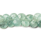 Moss Aquamarine Faceted Hearts 10x10-11x11mm 8 inch 40 - The Bead Traders