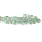 Moss Aquamarine Faceted Hearts 8x8-10x10mm 8 inch 41 beads - The Bead Traders