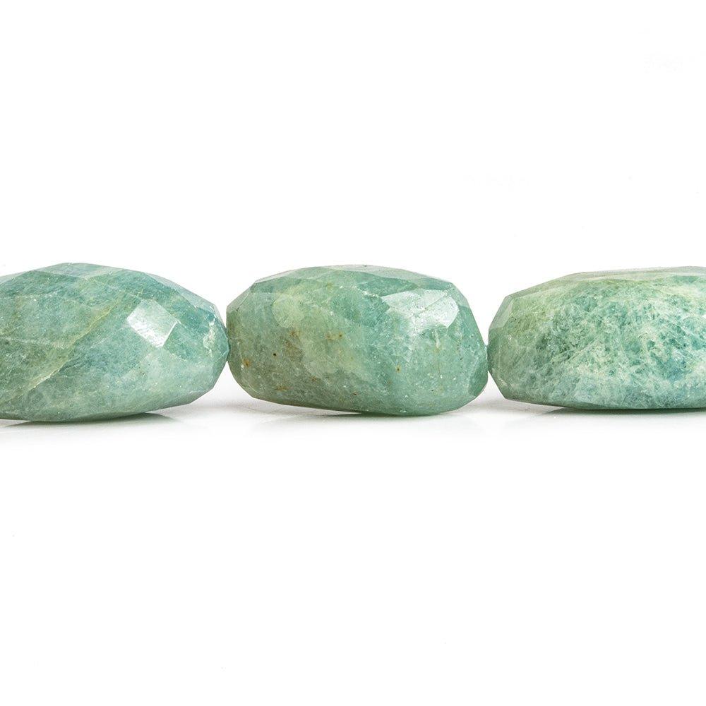 Moss Aquamarine Faceted Nugget Beads 15 inch 15 pieces - The Bead Traders