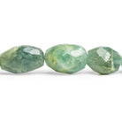 Moss Aquamarine Faceted Nugget Beads 16 inch 19 pieces - The Bead Traders