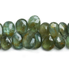 Moss Aquamarine Faceted Pears 8 inch 43 pieces - The Bead Traders
