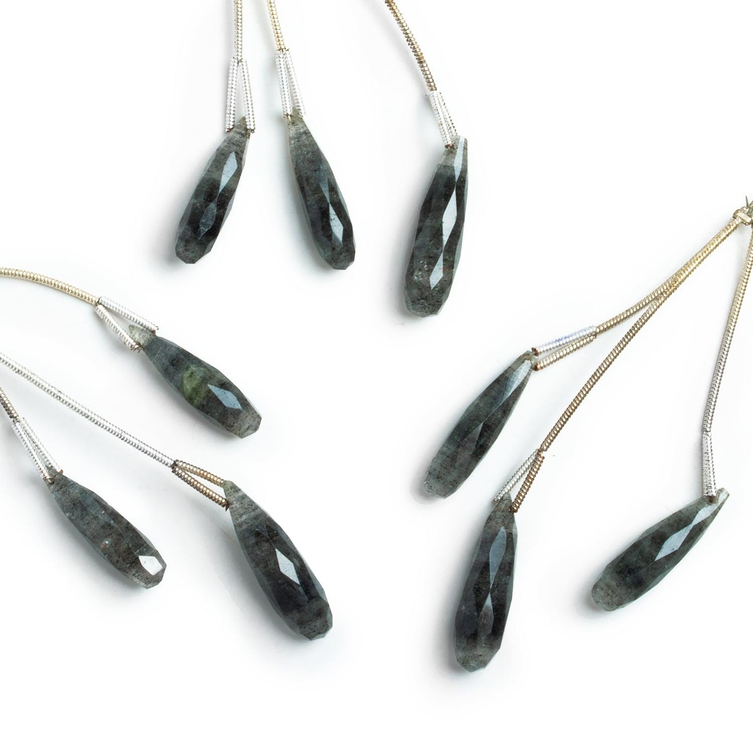 Moss Tourmalinated Quartz Teardrop Focal Bead 3 Pieces - The Bead Traders