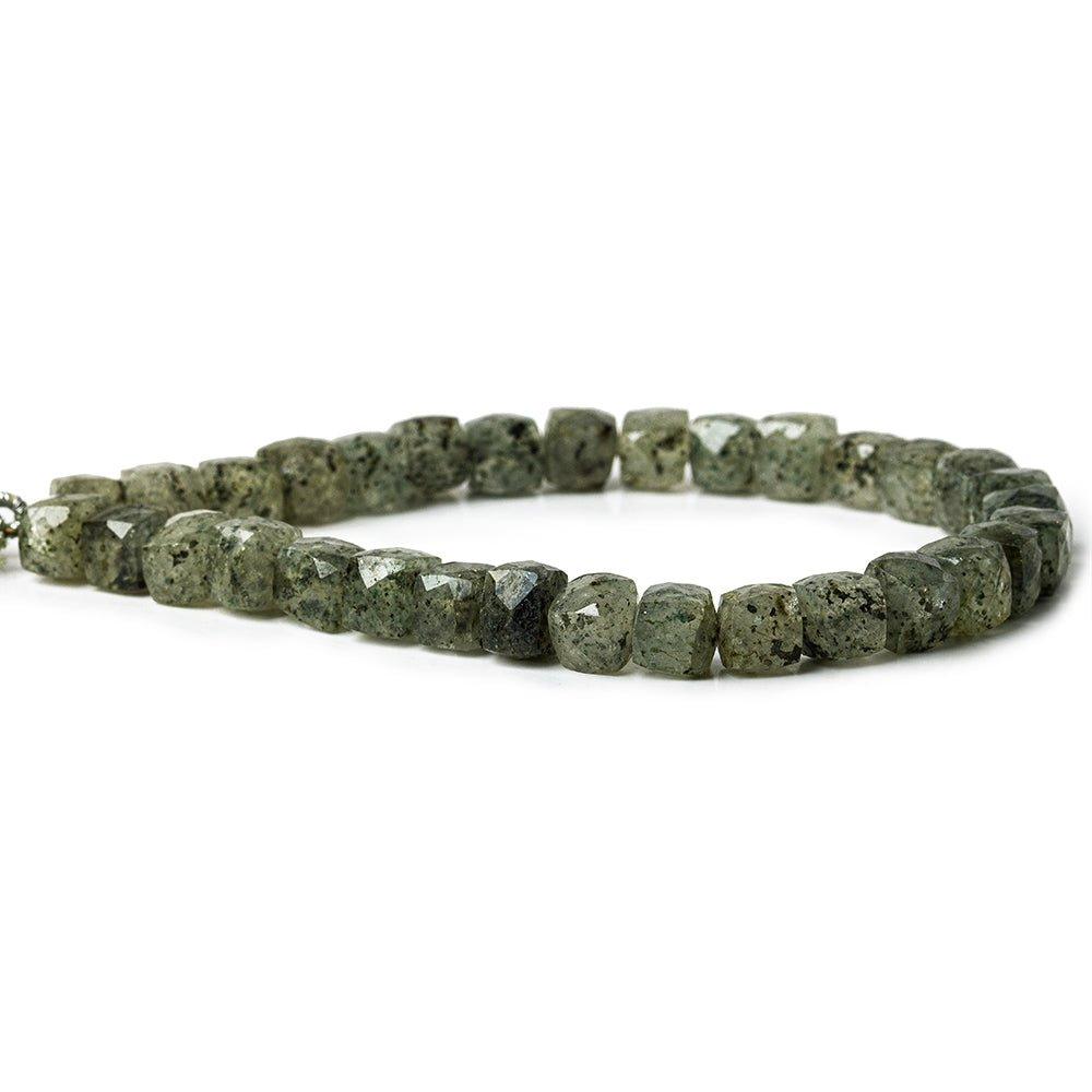 Mossy Quartz Beads Faceted 7x7mm Cube, 32 pieces - The Bead Traders