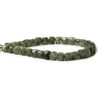 Mossy Quartz Beads Faceted 7x7mm Cube, 32 pieces - The Bead Traders