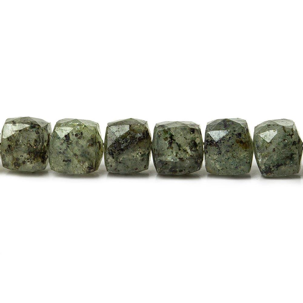 Mossy Quartz Beads Faceted 7x7mm Cube, 32 pieces - The Bead Traders
