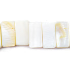 Mother of Pearl Plain Rectangle Beads, 7.5 inch - The Bead Traders