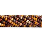 Mouakite Jasper Hand Cut Faceted 12 inch - The Bead Traders