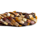 Mouakite Jasper Handcut Rectangles 15 inch 30 beads - The Bead Traders