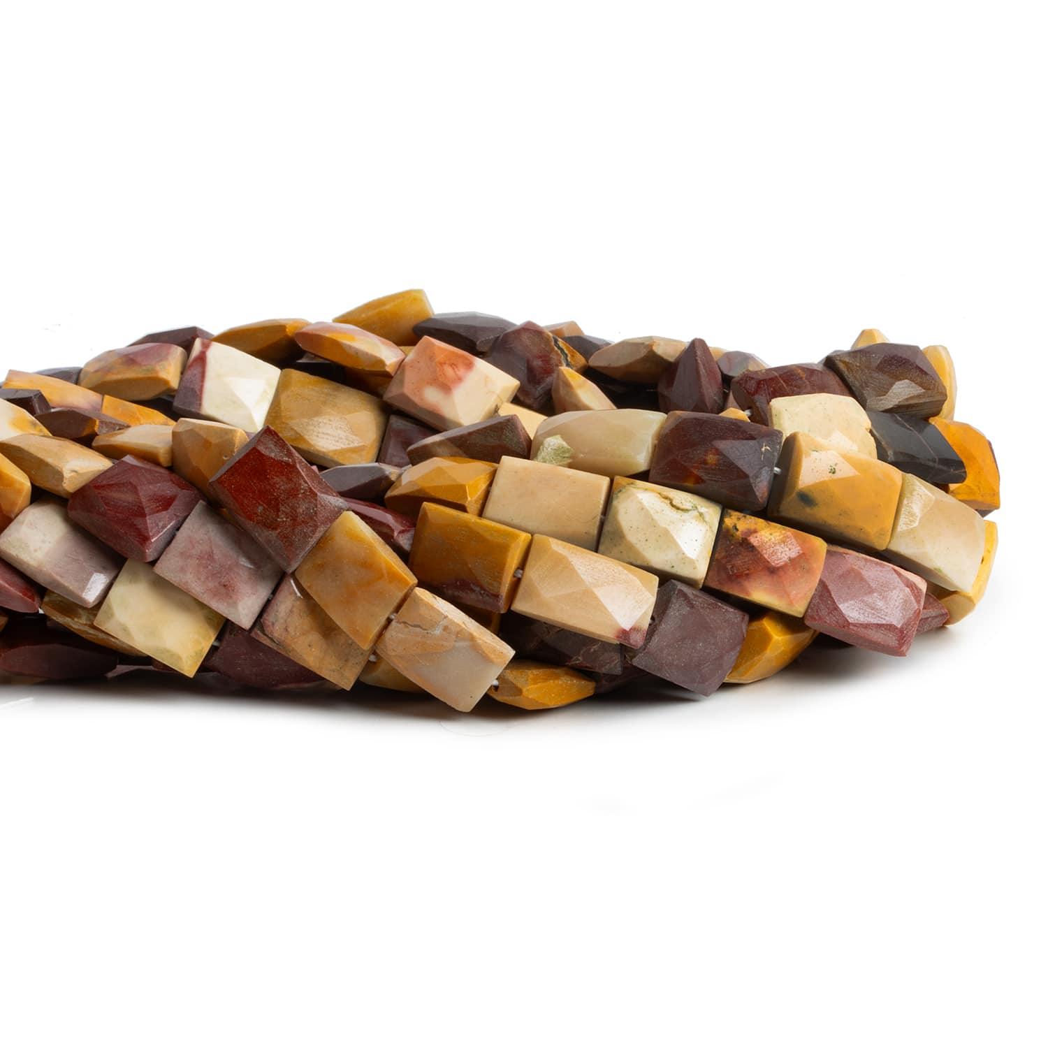 Mouakite Jasper Handcut Rectangles 15 inch 30 beads - The Bead Traders