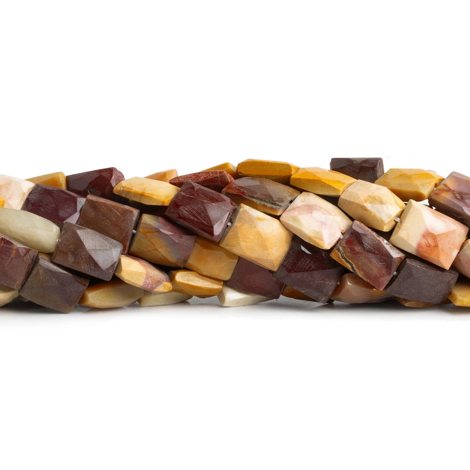 Mouakite Jasper Handcut Rectangles 15 inch 30 beads - The Bead Traders