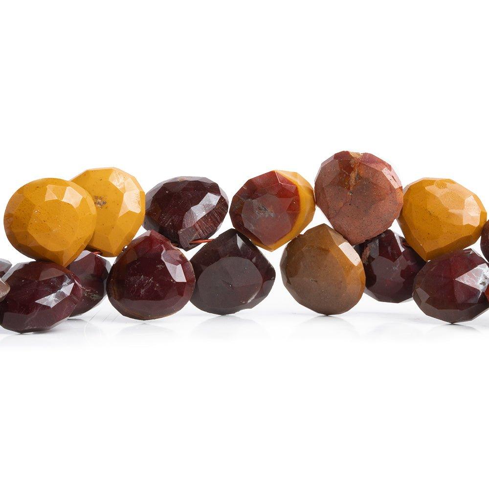 Moukaite Jasper Faceted Heart Beads 8 inch 45 pieces - The Bead Traders