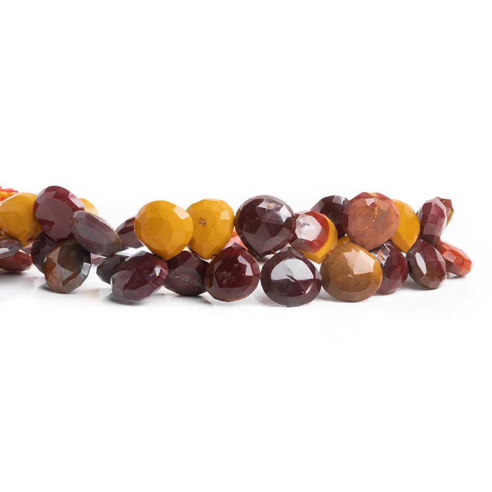 Moukaite Jasper Faceted Heart Beads 8 inch 45 pieces - The Bead Traders