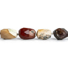 Moukaite Jasper Faceted Nugget Beads 15 inches 23 pieces - The Bead Traders