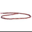 Mozambique Garnet Microfaceted Round Beads 12 inch 140 pieces - The Bead Traders